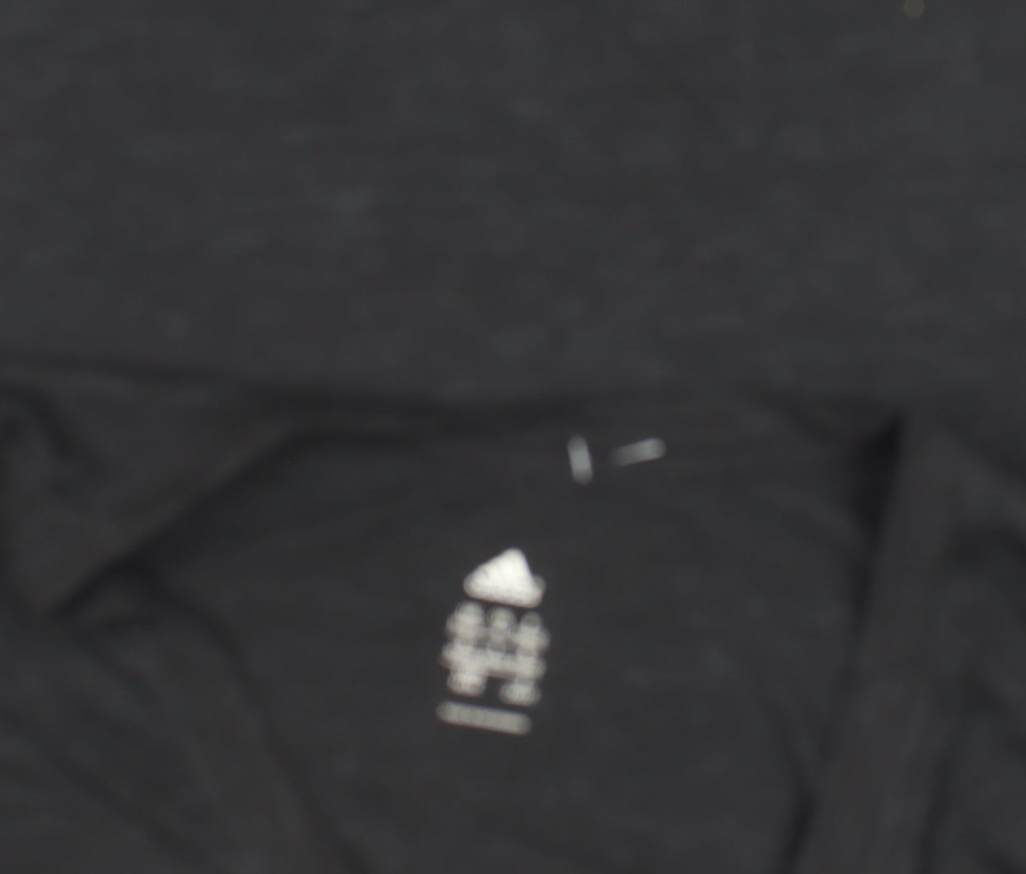 Adidas Womens Black V-Neck Slim Fit Short Sleeve Sports T-Shirt Size L