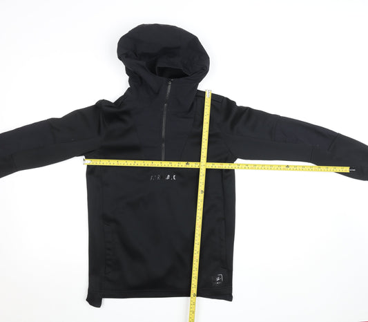 Nike Boys Black Air Max 1/2 Zip Hoodie Size 10-11 Years Polyester