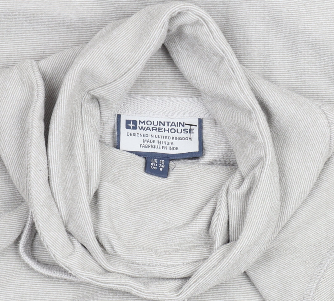 Womens UK 10 Regular Mountain Warehouse Grey Pullover Hoodie