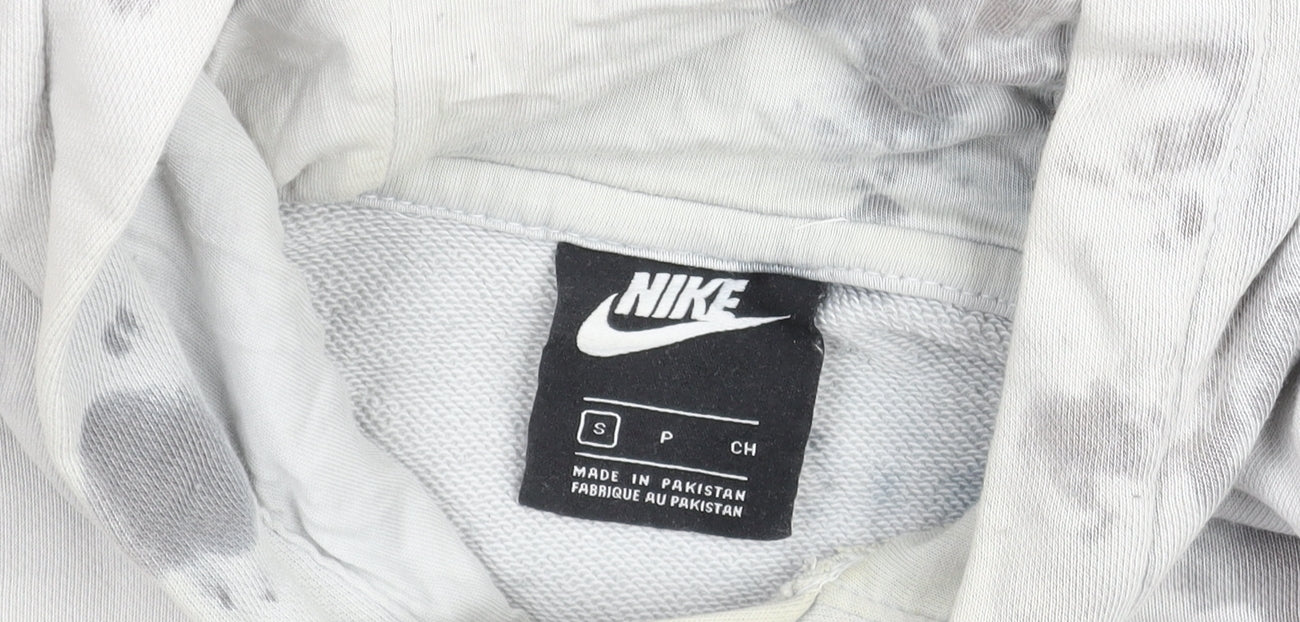 Nike Men's Grey Pullover Hoodie Small Regular Fit Sportswear