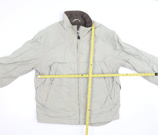 Next Men’s Grey L Basic Jacket Full Zip Lightweight Outerwear