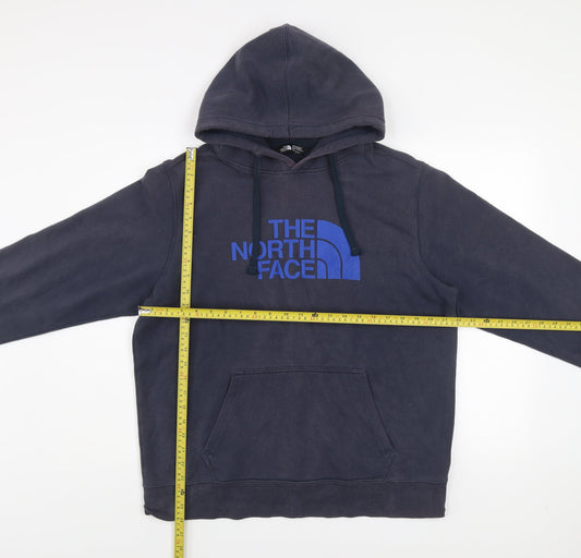 The North Face Men's Blue Pullover Hoodie M Regular Fit Fleece Sweatshirt