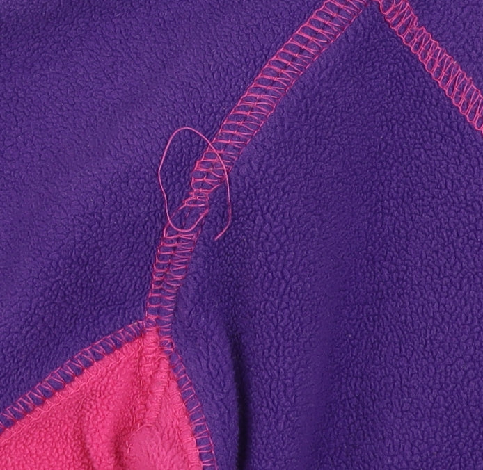 Mountain Warehouse Girls Purple Pink Fleece Pullover Sweatshirt 7-8 Years