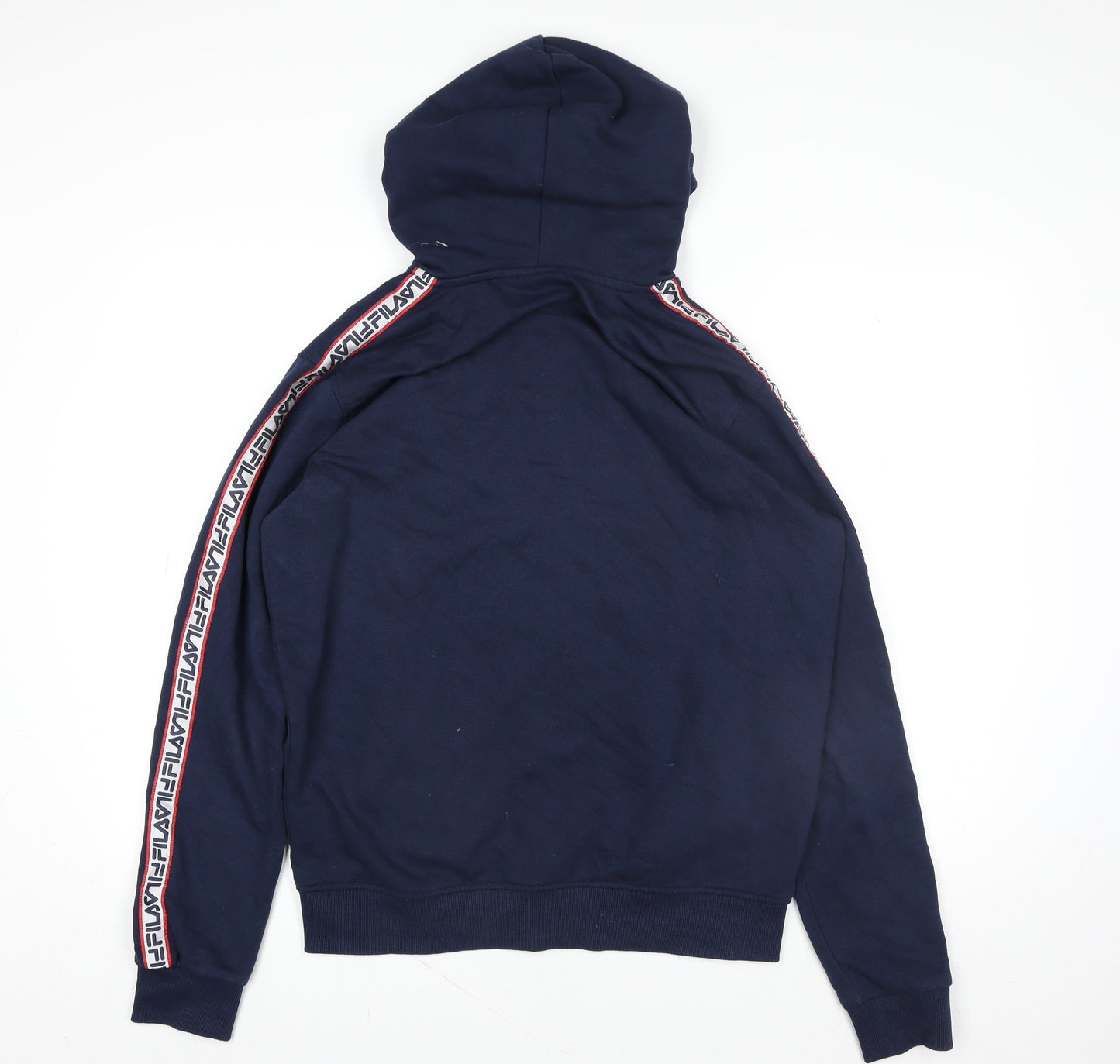 FILA Mens Blue Hooded Full Zip Basic Jacket Hoodie Size M