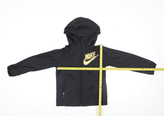 Nike Boys Black 4-5 Years Hooded Windbreaker Jacket