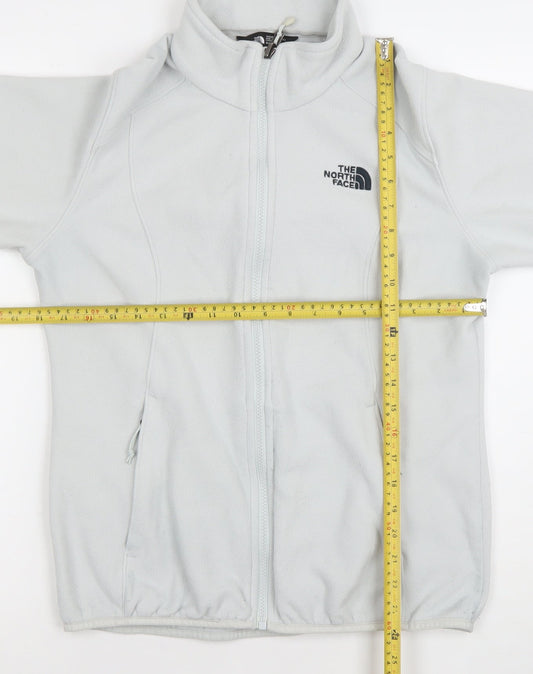 The North Face Women's Grey Fleece Full Zip Jacket Size M