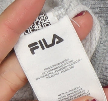 Additional view of Fila Black Line Men's Grey Pullover Hoodie XS Logo Sports Style