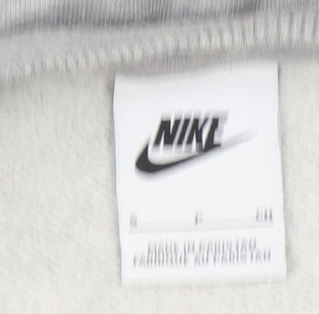 Nike Mens Grey Small Pullover Sweatshirt Crew Neck Fleece Jumper