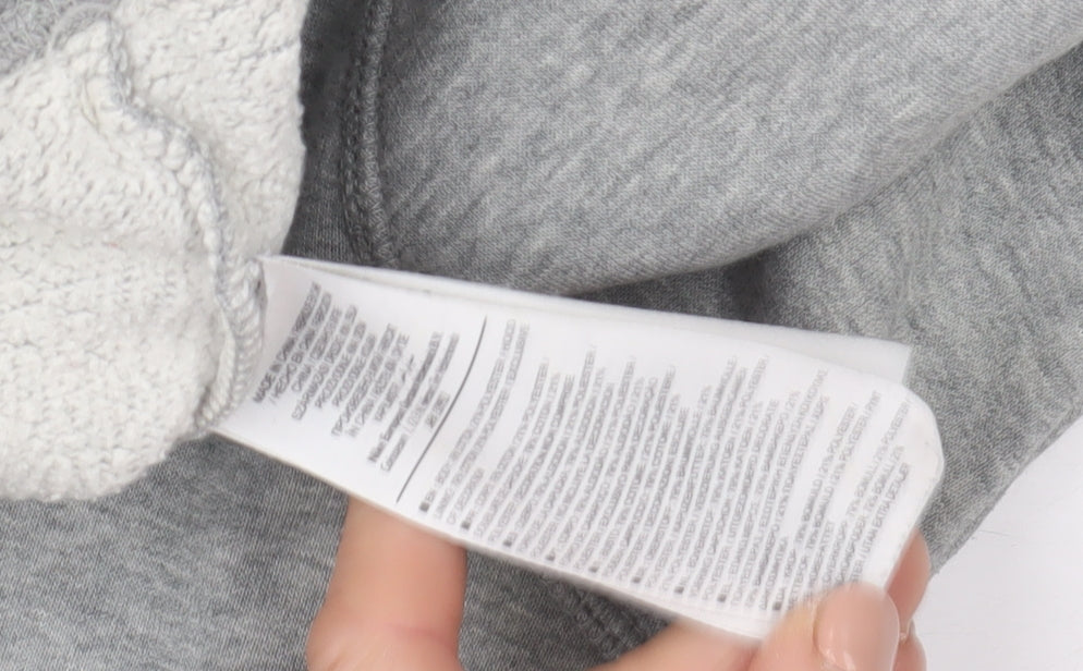 Nike Mens Grey Pullover Hoodie Size S Sportswear Graphic Print