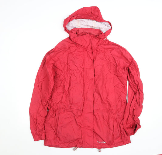 Womens UK Size 14 Regular Trespass Red Polyamide Jacket