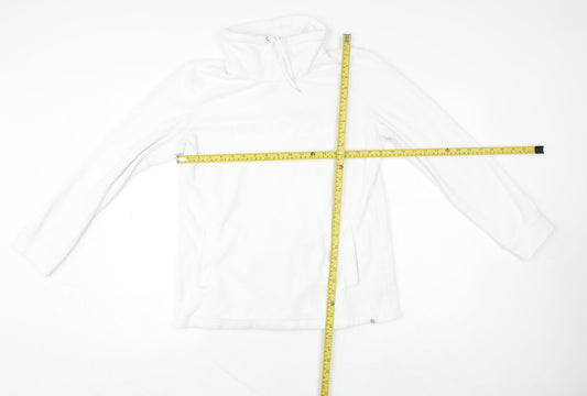 TOG24 Women White Size 10 Fleece Pullover Hoodie Sweatshirt