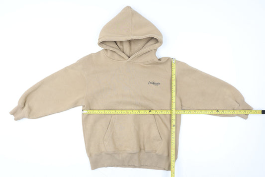 ZARA Girls Beige Pullover Hoodie 8-9 Years Hooded Fleece Lined Sweatshirt