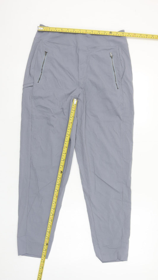 Athleta Womens Grey Size 10 Regular Jogger Trousers Lightweight Quick Dry