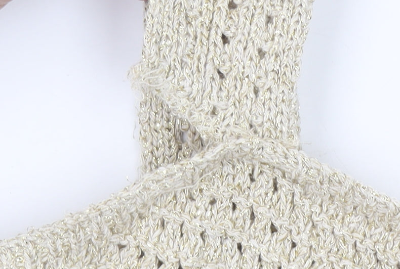 Marks and Spencer Women Beige S Crochet Midi Slip Dress