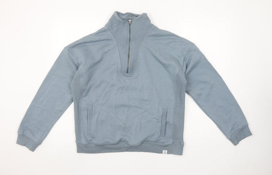 Womens UK M Regular Fat Face Blue Pullover Sweatshirt