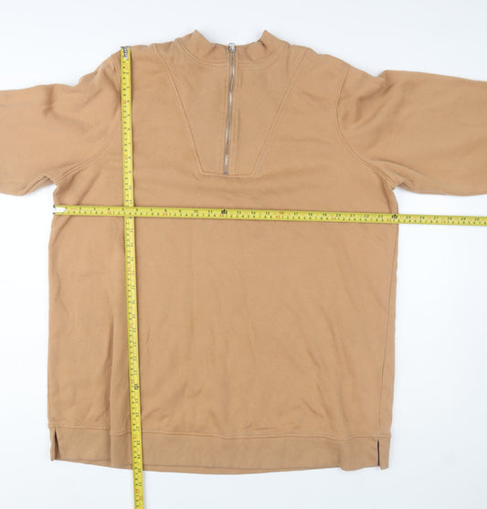 Simply Be Women’s Beige 1/2 Zip Pullover Sweatshirt Size 22