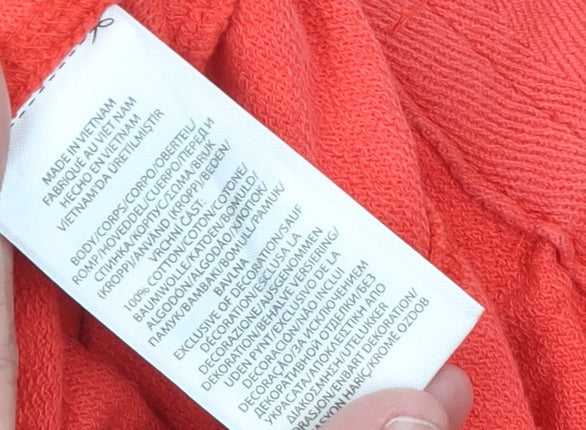 Ralph Lauren Boys Red Cotton Sweat Shorts Size 14-16 Years Drawstring Waist