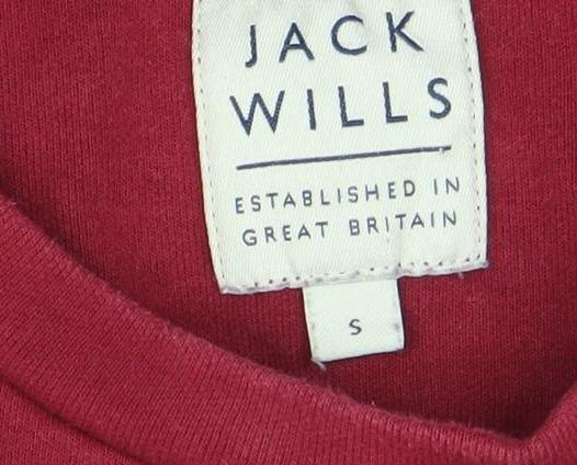 Mens UK S Regular Jack Wills Red Pullover Sweatshirt