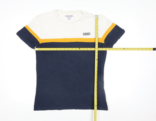 Mens UK Size M JACK & JONES Multicoloured Cotton T-Shirt