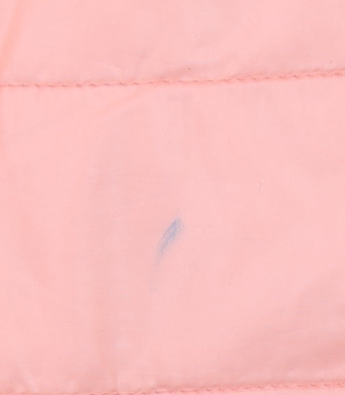 Additional view of United Colors of Benetton girls’ orange hooded puffer jacket 9-10 years