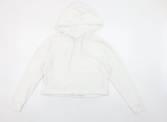 Womens UK S Regular FILA White Pullover Hoodie