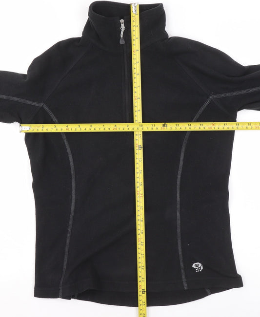 Mountain Hardwear Womens Black Small 1/2 Zip Fleece Pullover Sweatshirt