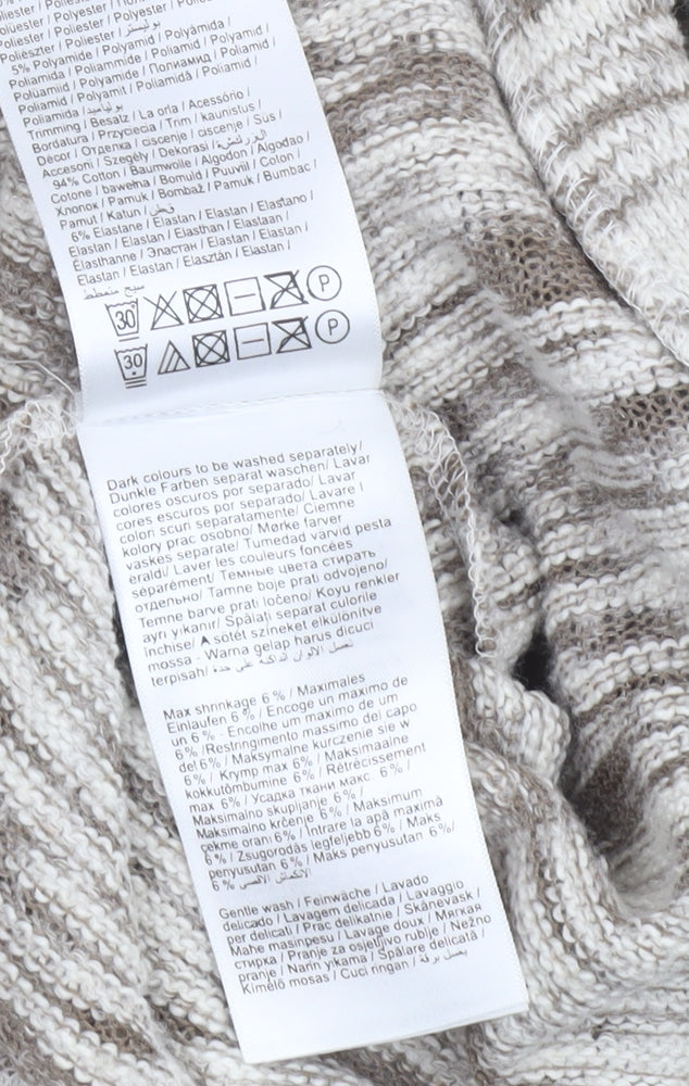 Vero Moda Women's Beige Knit Open Cardigan Size S