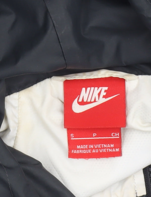 Nike Women's Black Hooded Windbreaker Jacket Size S