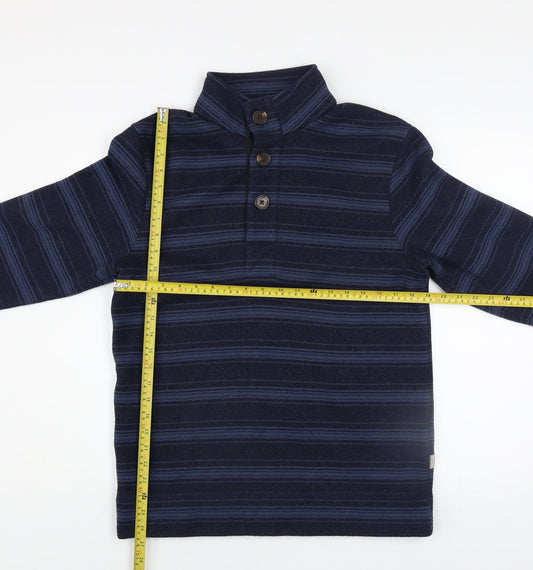 Mens UK S Regular Rohan Blue Henley Sweatshirt