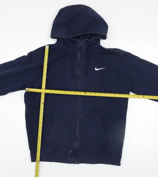 Nike Men's Blue M Full Zip Hooded Basic Jacket