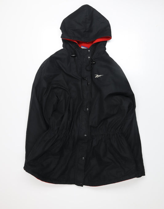 Womens UK Size XL Regular Reebok Black Polyester Jacket