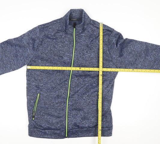 Slimwares Men's Blue Full Zip Polyester Fleece Jacket Size S