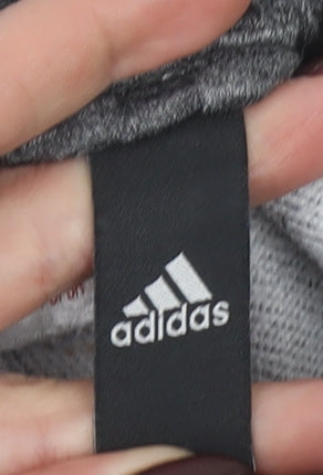 adidas Girls Grey Ankle Sports Leggings 7-8 Years Quick Dry Stretch