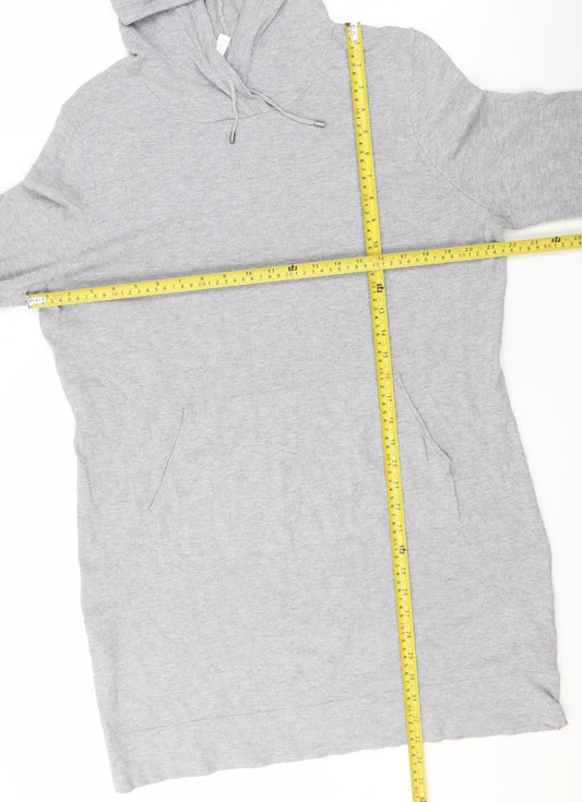 Fabletics Women Grey XL Pullover Hoodie Viscose Nylon Blend