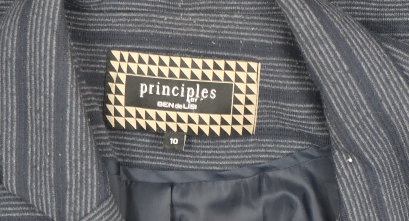 Additional view of Principles by Ben de Lisi Women's Blue Striped Blazer, size 10