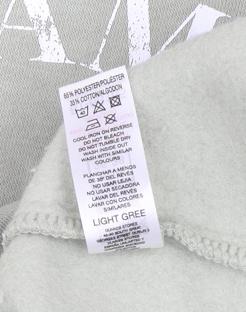 Additional view of Dunnes women’s light green pullover sweatshirt small crew neck