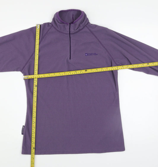 Womens UK 14 Regular Mountain Warehouse Purple Pullover Sweatshirt