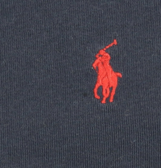 Ralph Lauren Men's Blue Embroidered Logo Crew Neck Sweatshirt M