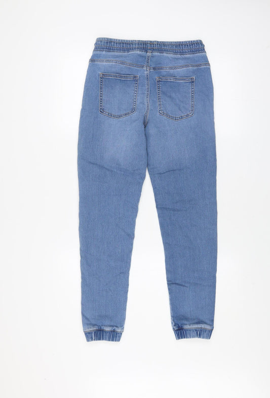 Denim Co. Girls Blue Jogger Style Jeans 11-12 Years Elastic Waist
