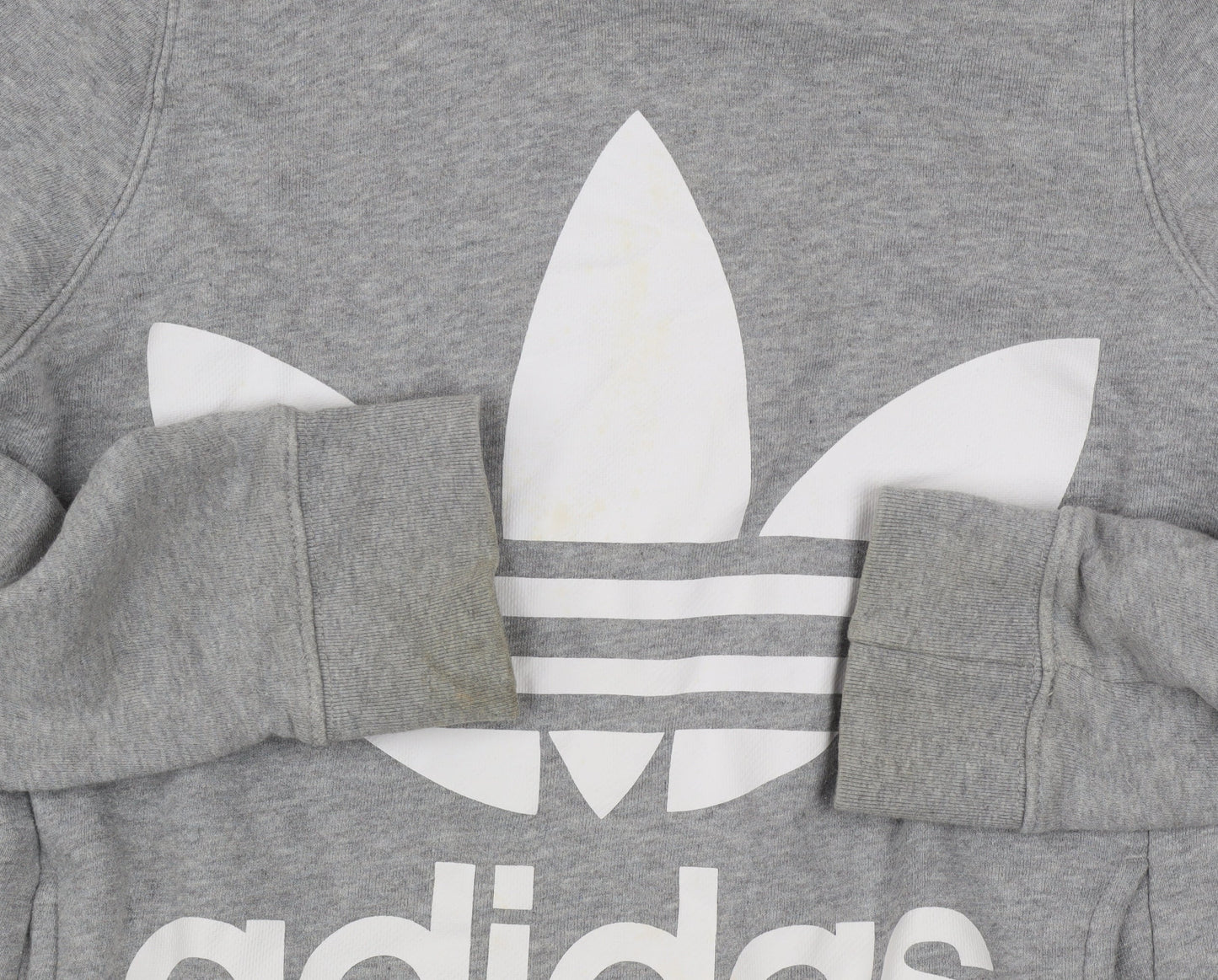 Womens UK 6 Regular adidas Grey Pullover Hoodie