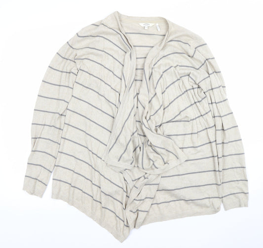 Womens UK 12 Relaxed FatFace Beige Cardigan Tight-Knit