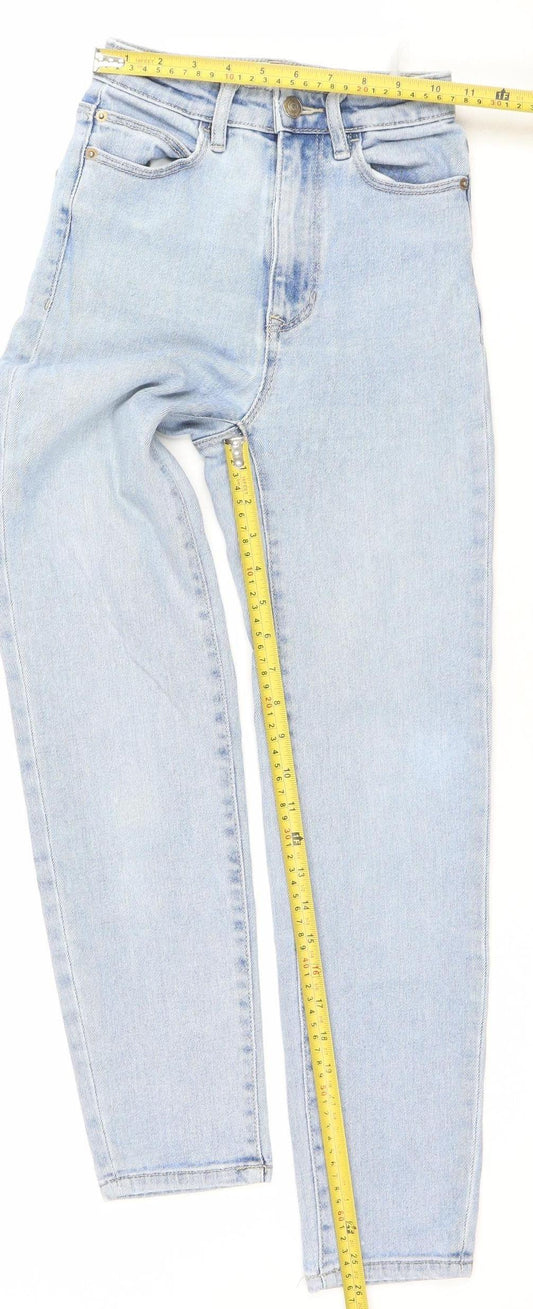 Stradivarius Women’s Blue Mom Jeans Size 4 High Rise Denim