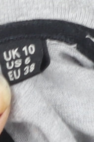 Superdry Womens Grey Size 10 Basic Cotton Short Sleeve T-Shirt