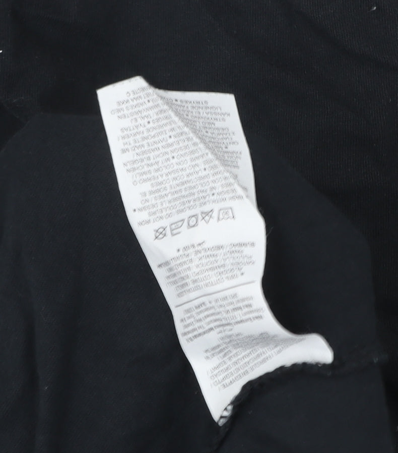 Nike Men's Black Graphic Logo Sports T-Shirt Size M