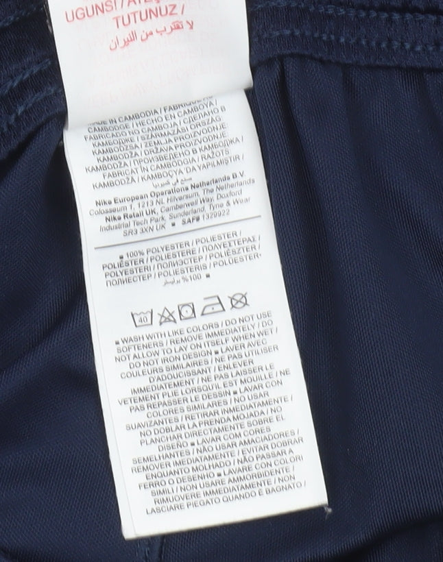 Nike Boys Blue Dri-Fit Athletic Sports Shorts Size 13-14 Years