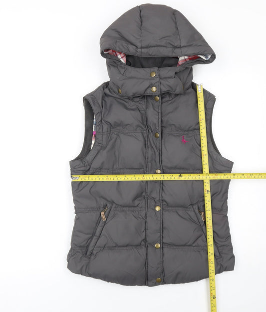 Womens UK Size 10 Regular Jack Wills Grey Polyester Waistcoat