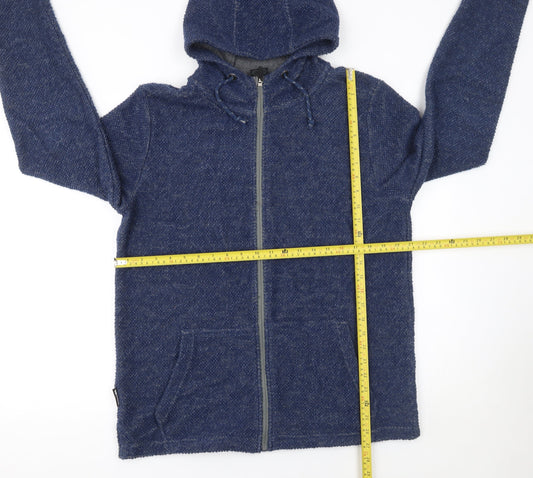 Mens UK S Regular Trespass Blue Full Zip Hoodie