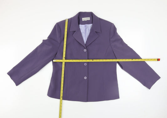 Gerrard Creation Women's Purple Size 16 Blazer Jacket