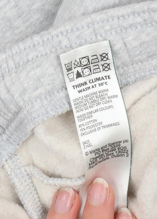 Marks and Spencer Teens Grey Jogger Sweatpants 15-16Y Regular Fit