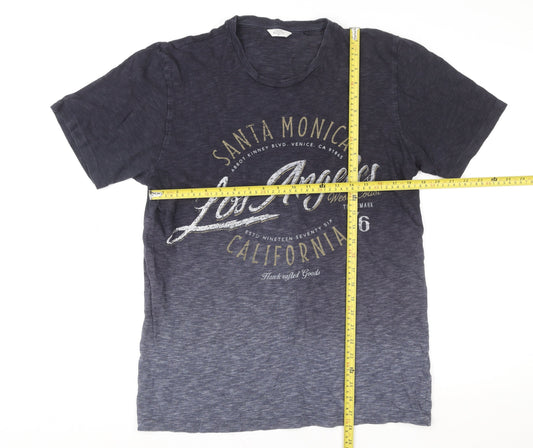Next Men's Blue Los Angeles California Graphic T-Shirt M